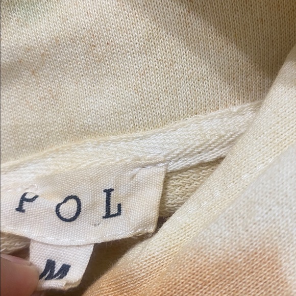 POL Tie-Dye Hoodie Sweater - Green and Orange - Picture 6 of 7